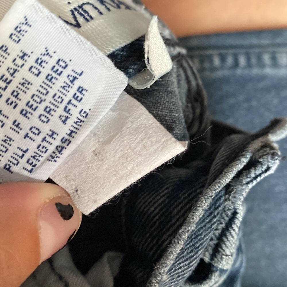 Black / blue denim washed true vintage Calvin Klein jeans size 5 EUC. - Picture 9 of 10